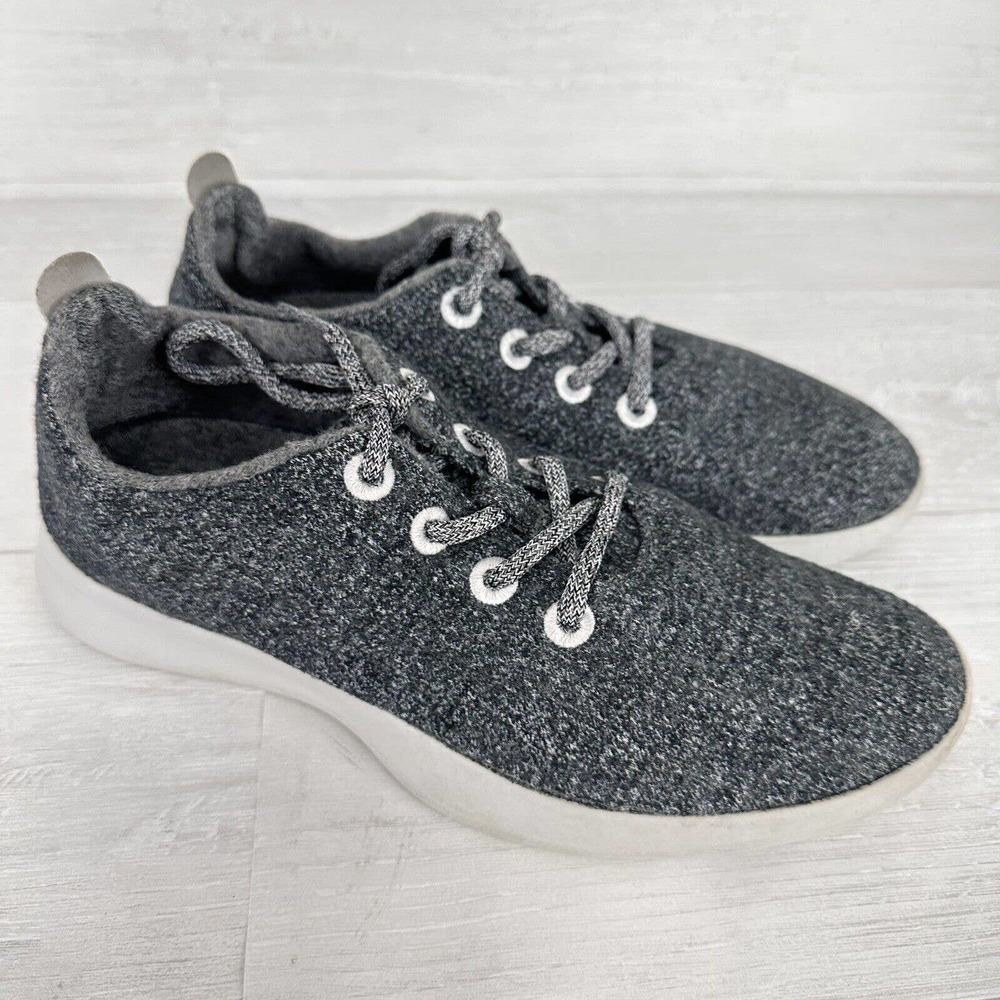 Allbirds Women WR Wool Runner Sneakers Size 10‎ Grey Merino Travel Shoe Comfort